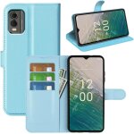 Coque pour nokia c32, antichoc portefeuille etui housse en cuir a rabat flip cover case avec silicone ...