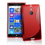 Coque nokia lumia 1520 silicone grip - rouge