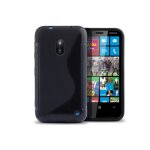 Coque nokia lumia 620 silicone grip - noir Coque nokia lumia 620 silicone grip - noir