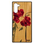 Coque note 10 bois silicone orchid�e fleur peinture belle amour tpu antichoc etui solide smartphone exotique ...