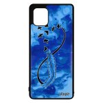 Coque pour note 10 lite en silicone infini fille pastel eternel smartphone noir bleu univers de protection ...