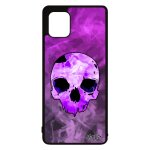 Coque note 10 lite en silicone tete de mort dessin crane case metal vintage halloween hardrock enfer ...