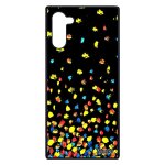 Coque note 10 en silicone confettis pois de protection design cadeau femme telephone motif mobile orange ...