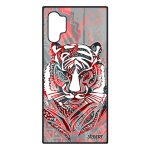 Coque note 10 + plus silicone tigre dessin smartphone ethnique motif fauve antichoc animal azteque pastel ...