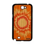 Coque note 2 bois silicone explosion noir personnalis� etui telephone texture soleil espace color� artisanal ...
