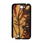 Coque pour note 2 en bois silicone fleurs de protection nature fond case design plante exotique texture ...