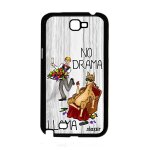 Coque pour note 2 silicone drole no drama lama cartoon de protection gris texte design gt - n7100 personnalis� ...