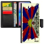 Coque note 20 portefeuille drapeau tibet tibetain zen asie bouddhisme housse bouddha 4g etui tissu bumper ...