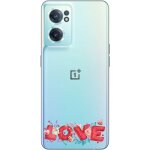 Coque oneplus nord ce 2 love rouge coeur