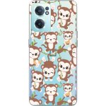 Coque oneplus nord ce 2 singe kawai transparente