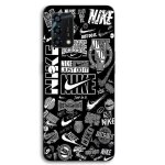 Coque pour oppo a95 nike air logo graffiti noir et blanc maniacase
