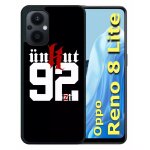 Coque pour oppo reno8 lite - unkut haut de seine 92 - silicone - noir