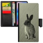 Coque p20 portefeuille porte cartes lapin telephone animaux livre animal dessin etui portable de paques ...