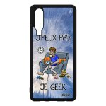 Coque p30 silicone j'peux pas je geek housse comique texte tpu dessin gamer play drole bleu je humour ...