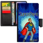 Coque super papa iphone xr rabat portefeuille famille 4g humoristique heros housse 64 go bande dessine ...