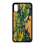 Coque peinture moderne iphone x bois silicone portable original cadeau motif personnalis etui abstrait ...