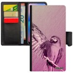 Coque perroquet apple iphone 5 5s se simili cuir portefeuille cover perruche animaux rigide animal effet ...