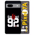 Coque pour pixel 7a - unkut haut de seine 92 - silicone - noir