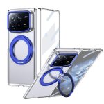 Coque pliable magsafe pour xiaomi mix fold 4 avec support rotatif 360, bleu