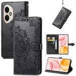 Coque portefeuille honor 400 5g ¿ etui cuir pu noir a rabat, motif mandala emboss, portecartes, lanire ...