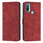 Coque portefeuille compatible motorola moto e20 / 30 / 40 boucle lat�rale termes de la ligne pu leatherbotanic ...
