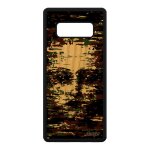 Coque portrait note 8 en bois silicone visage telephone design de samsung galaxy note 8