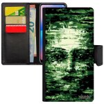 Coque portrait rabat iphone 11 pro max portefeuille porte cartes art visage femme housse artistique flip ...