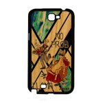 Coque no prob lama pour samsung note 2 bois silicone noir de protection problama telephone rigide bd ...