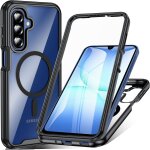 Coque de protection a 360 pour samsung galaxy a17 5g, magntique, avec film de protection d'cran intgr, ...