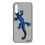 Coque de protection a50 silicone salamandre azteque rigide ethnique boheme bleu tendance tribal esprit ...