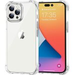 Coque protection pour apple iphone 14 max 5g 6, 7 pouces souple transparente bumper en gel tpu avec bords ...