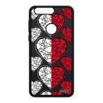 Coque de protection pour honor 8 en silicone drapeau monaco monegasque foot i love telephone coeur motif ...