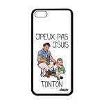Coque de protection iphone 5c silicone j'peux pas j'suis tonton antichoc je blanc oncle bande dessin�e ...