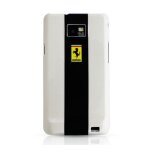 Coque protection license ferrari blanc raye noir samsung galaxy s2 i9100