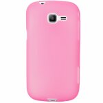 Coque de protection mocca design gel frost rose pour samsung galaxy trend lite s7390