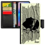 Coque de protection a rabat telephone iphone 13 pro max simili cuir porte cartes drapeau corse personnalis� ...