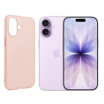 Coque de protection rose souple silicone pour apple iphone 17 6. 3  - visiodirect -