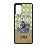 Coque de protection s20 + plus silicone j'peux pas y'a handball noir 4g texte hand jpeux bd comique cover ...