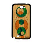 Coque de protection pour samsung galaxy note 2 en bois silicone marbre moderne texture motif granite ...