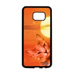 Coque de protection samsung galaxy s7 edge silicone chat ciel lol cat design antichoc mobile matou orange ...