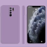 Coque de protection en silicone imitation liquide pour xiaomi redmi 9, violet