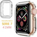 Coque protection transparent souple silicone gel apple watch srie 7 41mm
