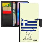 Coque rabat iphone 15 pro max portefeuille en silicone drapeau grece grec basket design 4g jo foot housse ...