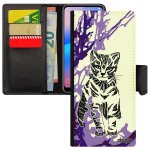 Coque a rabat s22 ultra cuir silicone chat animal de protection ethnique arbre tigr� tribal etui violet ...