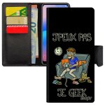 Coque a rabat samsung galaxy s24 + plus j'peux pas je geek pas cher sm - s926n console housse noir jeux ...