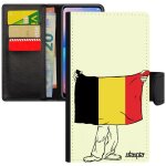 Coque rabat samsung s6 edge cuir drapeau belgique belge mobile coupe du monde euro basket foot jo housse ...