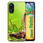 Coque pour redmi 13c 4g - zen attitude bouddha bougie - silicone - noir