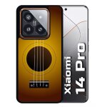 Coque pour redmi 14 pro - guitare - silicone - noir
