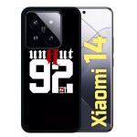 Coque pour redmi 14 - unkut haut de seine 92 - silicone - noir