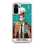 Coque pour redmi note 10 4g et 10s motif tete de mort tarot